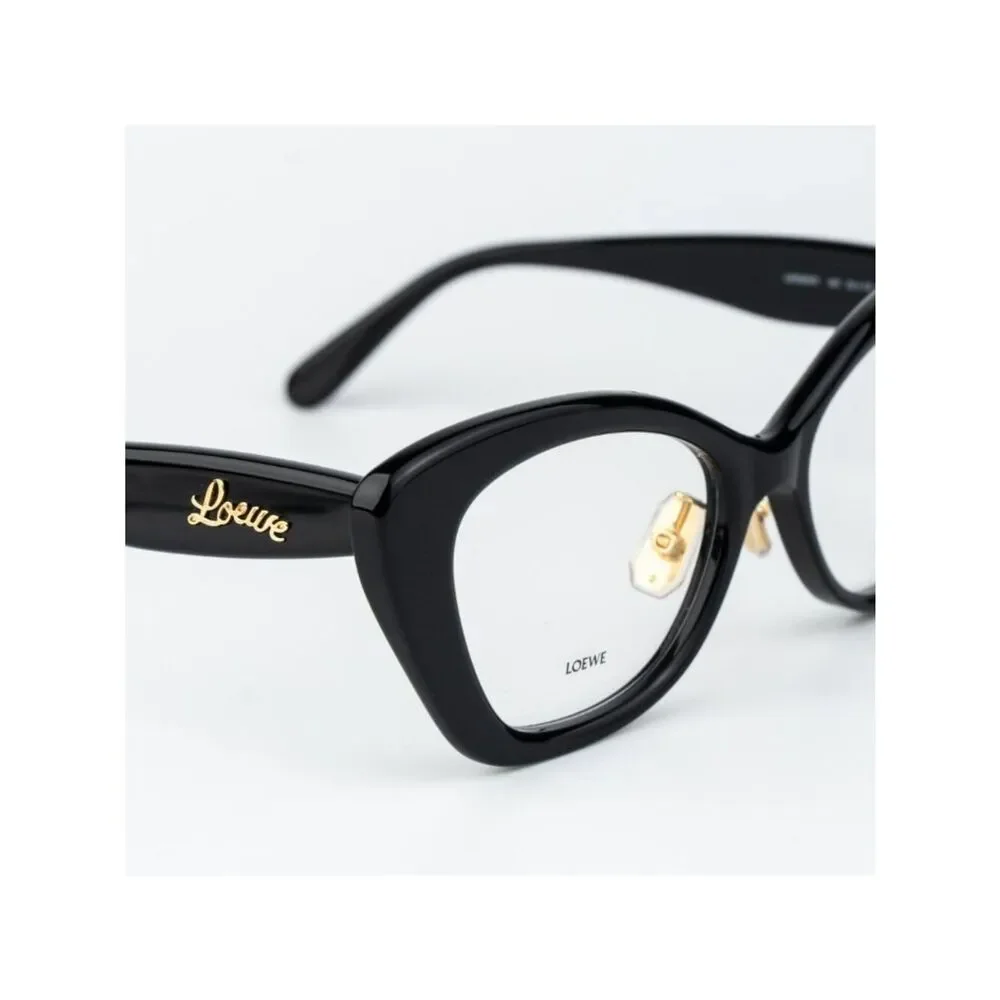Loewe Women Eyeglasses Black Cat Eye LW50067F 001 NEW AUTHENTIC